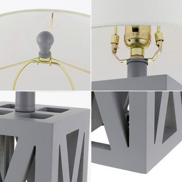 Stewart 21.5" Wood LED Table Lamp